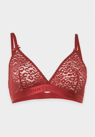Tommy Hilfiger Underwear Сутиен с триъгълни чашки Сутиен в червено: отпред
