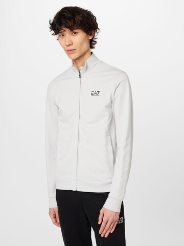 EA7 Emporio Armani Sweatjacka i grå: framsida