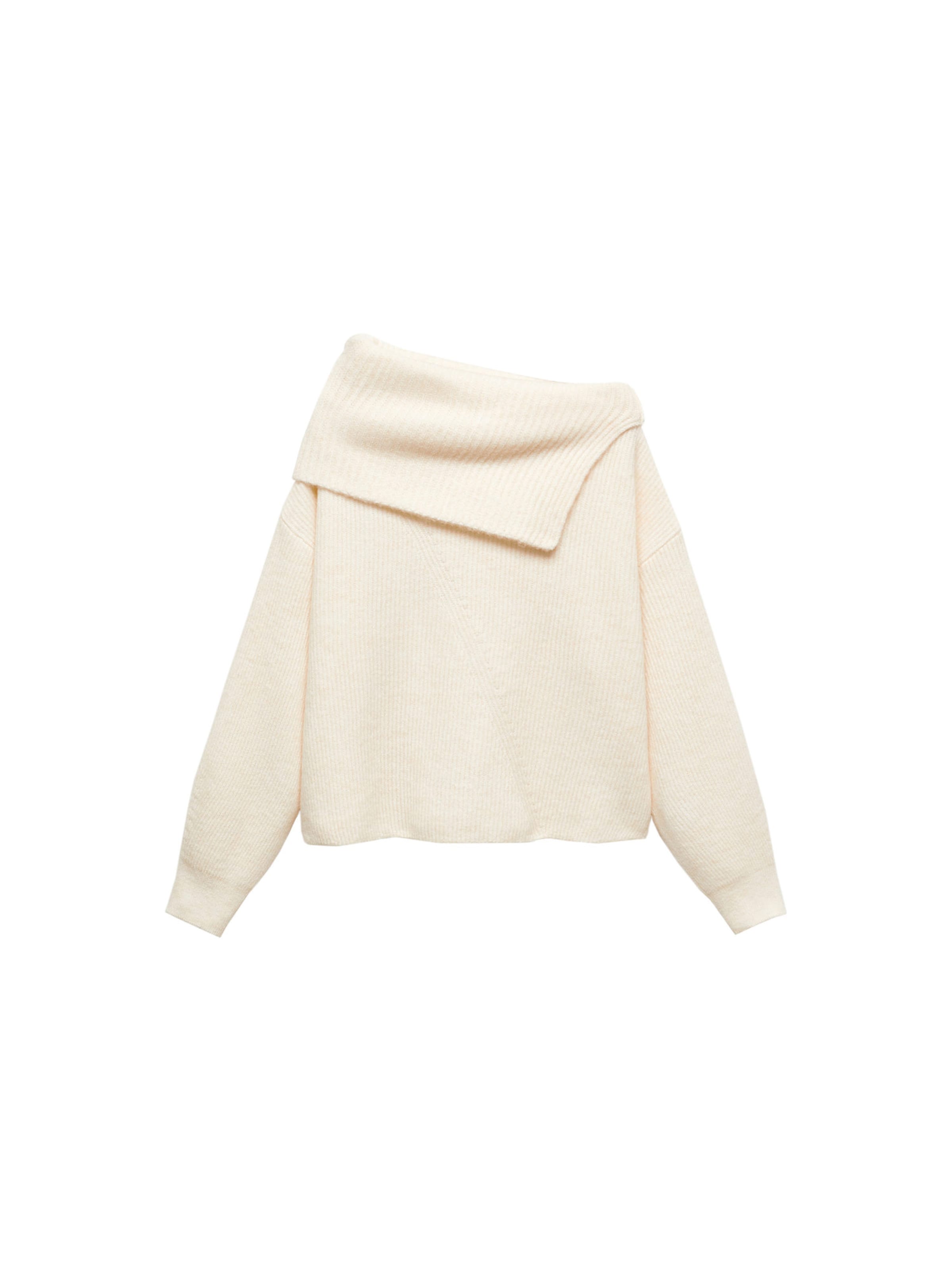 MANGO Pulóver 'Cisne' - bézs: elől