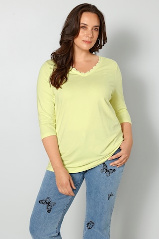 T-shirt MIAMODA en jaune : devant