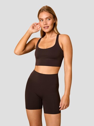 YO-GAYA Skinny Leggings in Bruin: voorkant