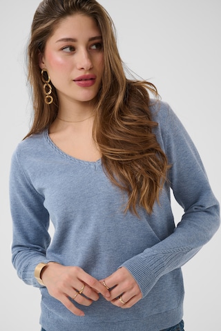 Pull-over 'Dela' Cream en bleu