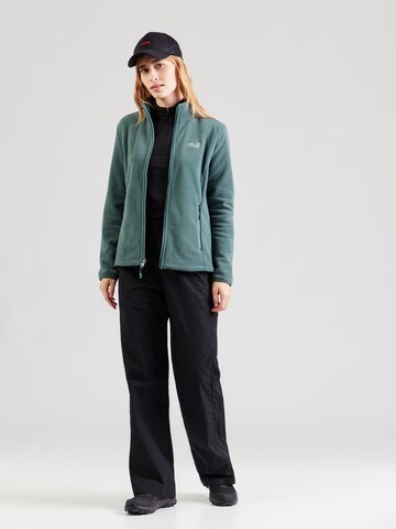 JACK WOLFSKIN Funkčná flisová bunda 'Taunus 200' - Zelená