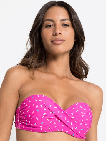 BUFFALO Balconette Bikini 'Candy' in Roze