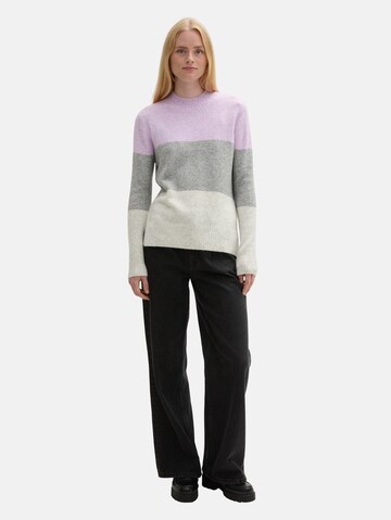 TOM TAILOR DENIM Sweater in Purple