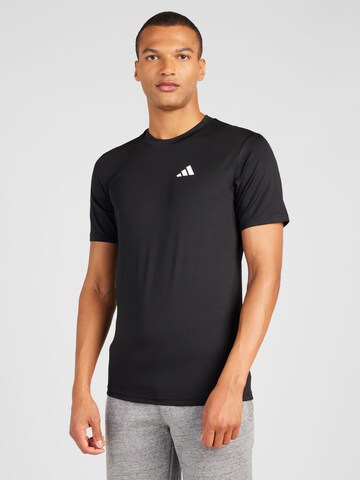 ADIDAS PERFORMANCE Functioneel shirt 'Essentials' in Zwart: voorkant