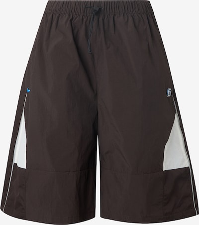 Nike Sportswear Housut 'SHOX' koossa 34 värissä tummanruskea / hopea / valkoinen, Tuotenäkymä