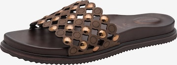 Mule Tamaris en marron : devant