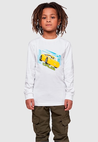 ABSOLUTE CULT Shirt 'Cars - Cruz Ramirez' in Wit: voorkant