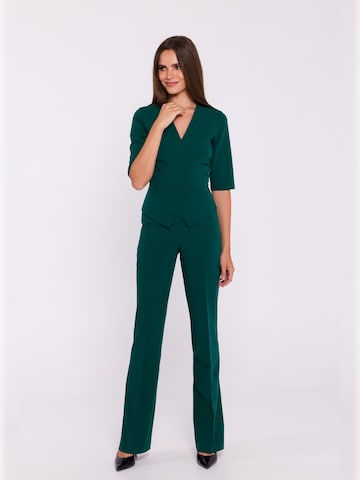 Stylove - Jumpsuit 'S377 ' en verde: frente
