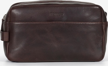 Howard London Kulturtasche 'Toiletry Bag Hayden Dark Brown' in Braun: Vorderseite