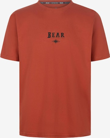 BEAR T-Shirt 'Maze' in Rot: Vorderseite