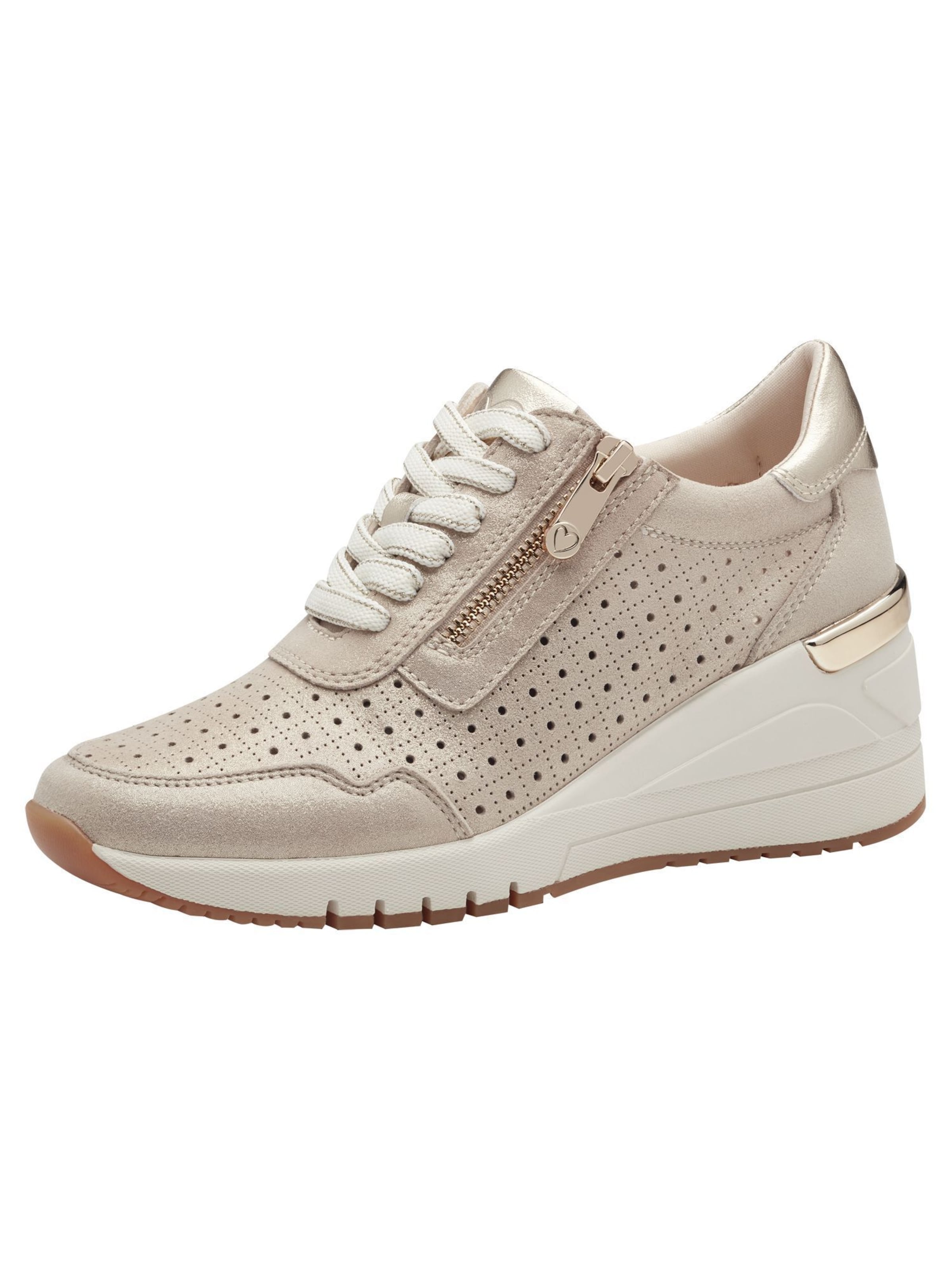 MARCO TOZZI Platform trainers in Silver: front