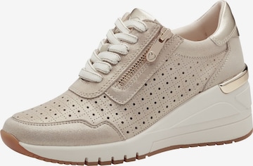 Baskets basses MARCO TOZZI en argent : devant