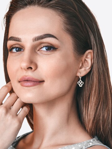 Sofia Milani Ohrringe 'Heart Infinity'‌‌ in Silber: Vorderseite