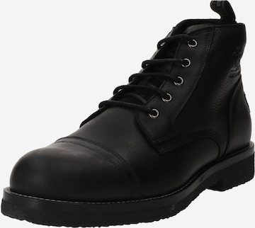 PANAMA JACK - Botas com atacadores 'Slot Igloo' em preto: frente