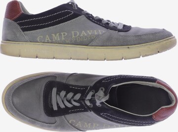 CAMP DAVID Flats & Loafers in 45 in Grey: front