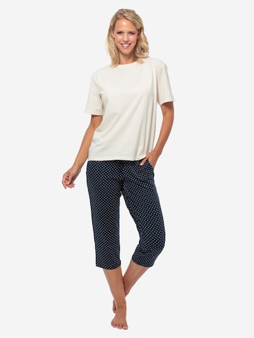 SCHIESSER Pyjama 'Cotton' in Wit