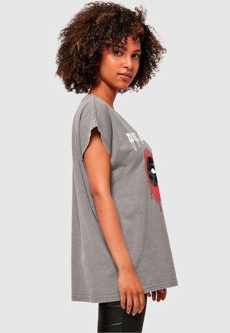 ABSOLUTE CULT Shirt 'Deadpool - Dripping Head' in Grijs