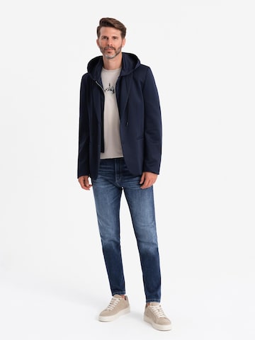 Coupe regular Veste de costume Ombre en bleu