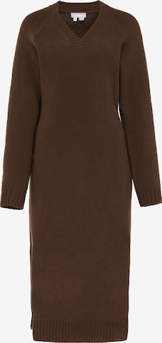 Usha Kleid in Braun: Vorderseite