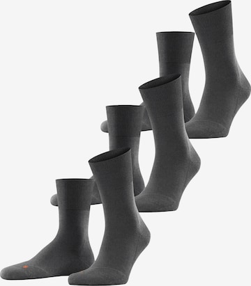 FALKE Socken 'Run 3-Pack' in Grau: Vorderseite