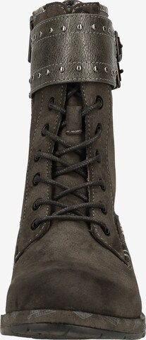 MUSTANG Lace-Up Ankle Boots in Grey