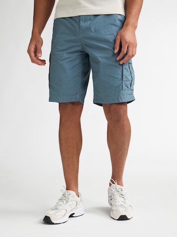 Petrol Industries Szabványos Cargo nadrágok - kék: elől