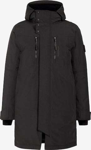 Didriksons Winterparka in Schwarz: Vorderseite