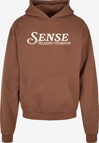 9N1M SENSE Sweatshirt 'Blazing Horizon' in Brown: front