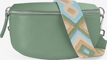 lePelou Gürteltasche 'JUNA medium' in Grün: Vorderseite