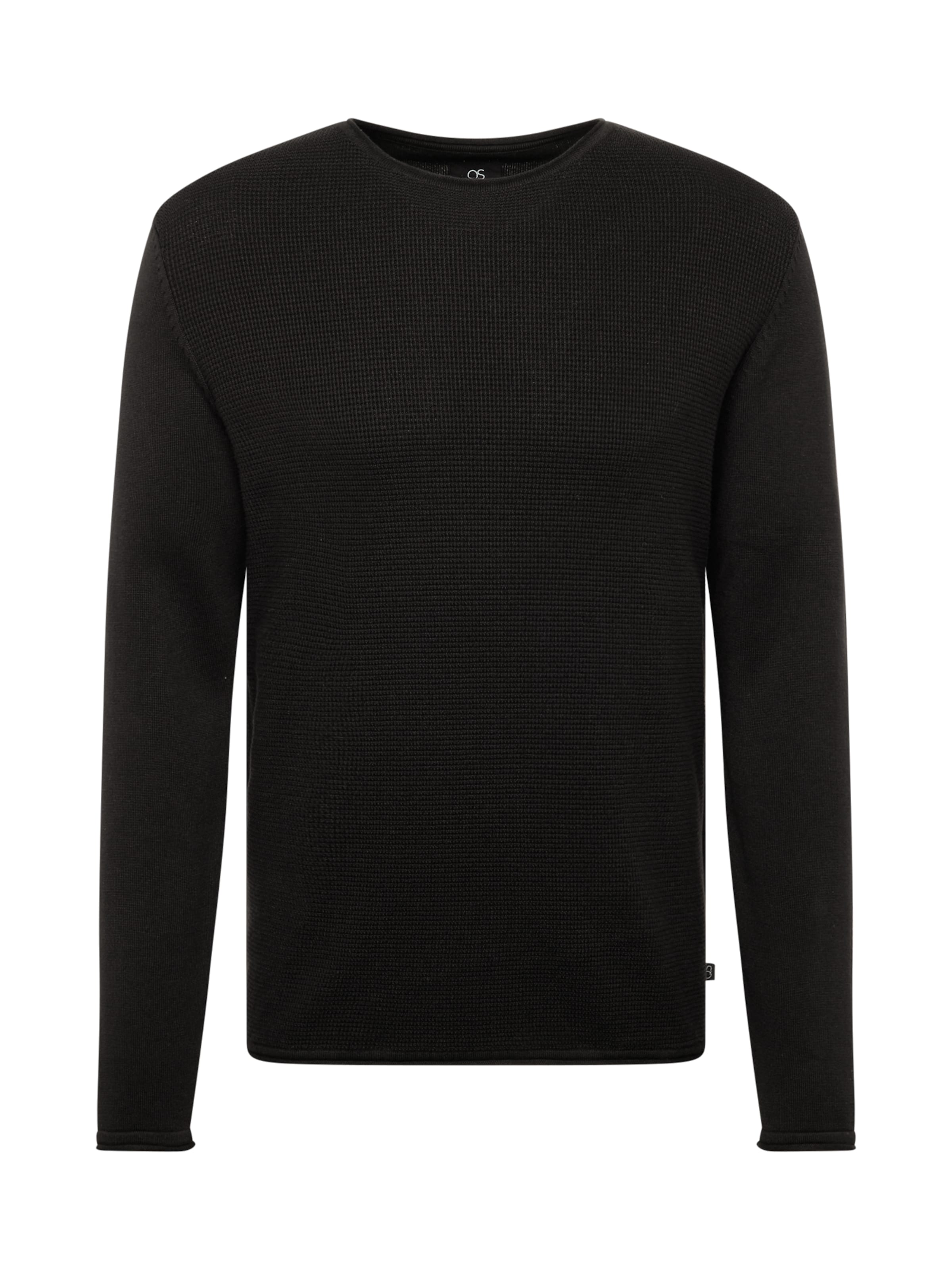 QS Pulóver - fekete: elől