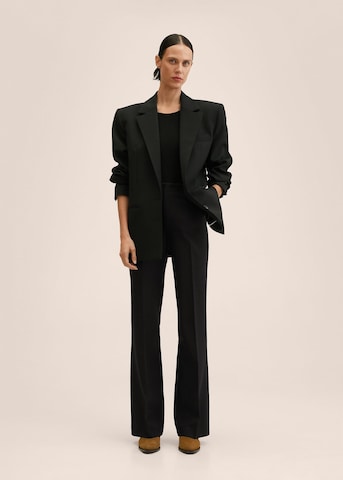 MANGO Boot cut Pleated Pants in Black