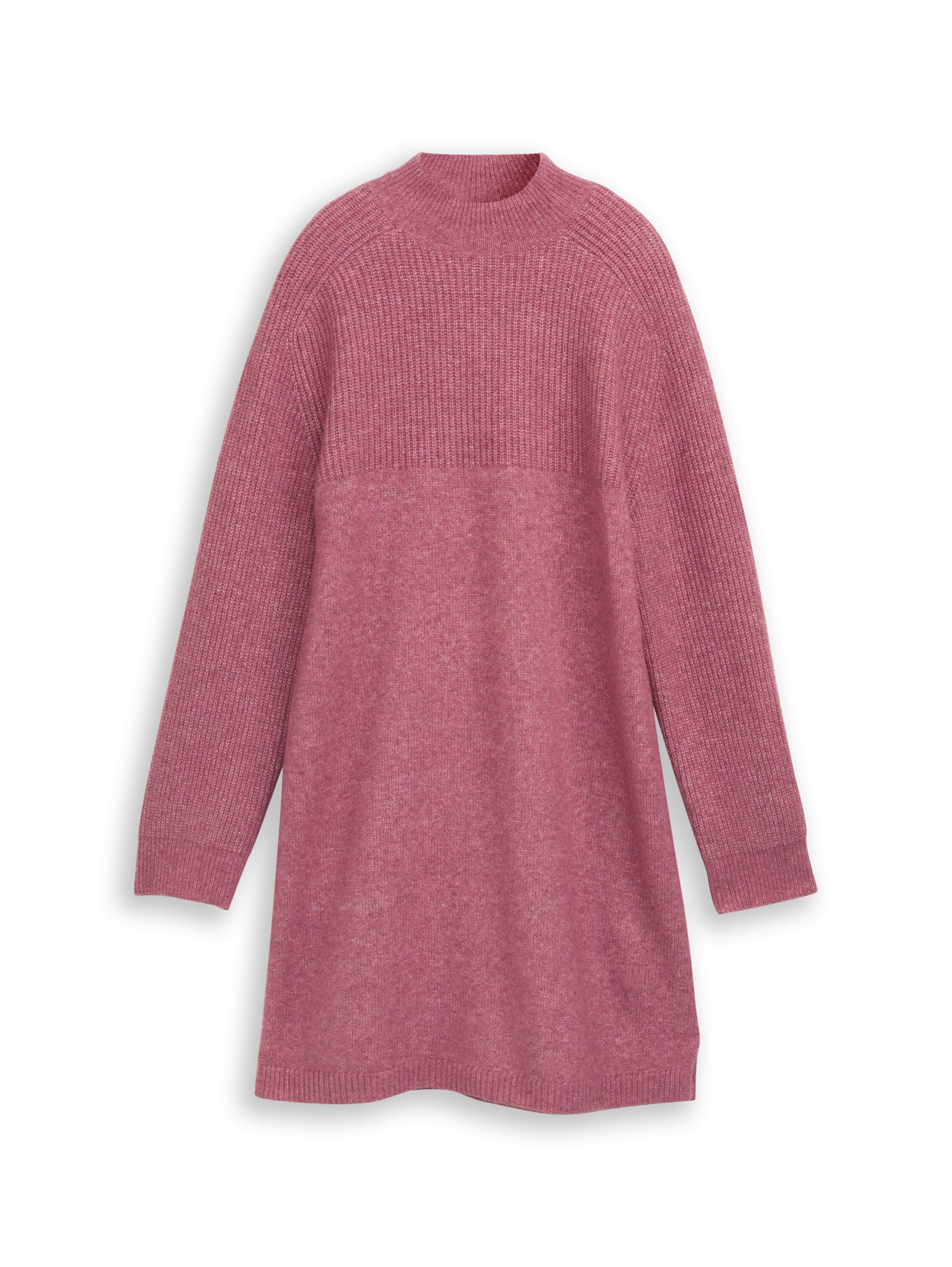 TOM TAILOR DENIM - Vestido de malha em roxo: frente