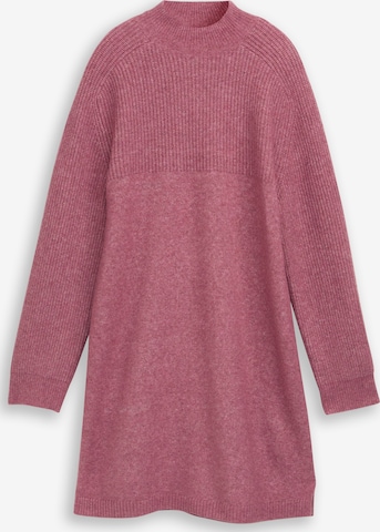 TOM TAILOR DENIM - Vestido de malha em roxo: frente