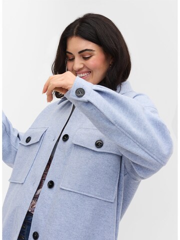 Zizzi Between-Season Jacket 'Sanne' in Blue