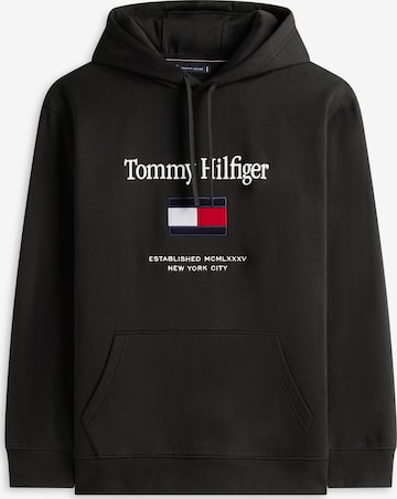 Felpa di Tommy Hilfiger Big & Tall in nero: frontale