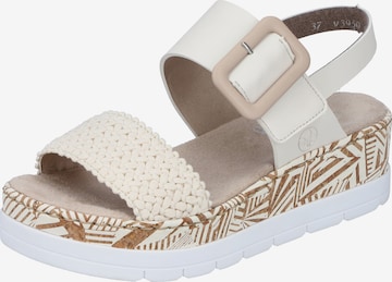 Rieker Sandals 'V3950' in Beige: front