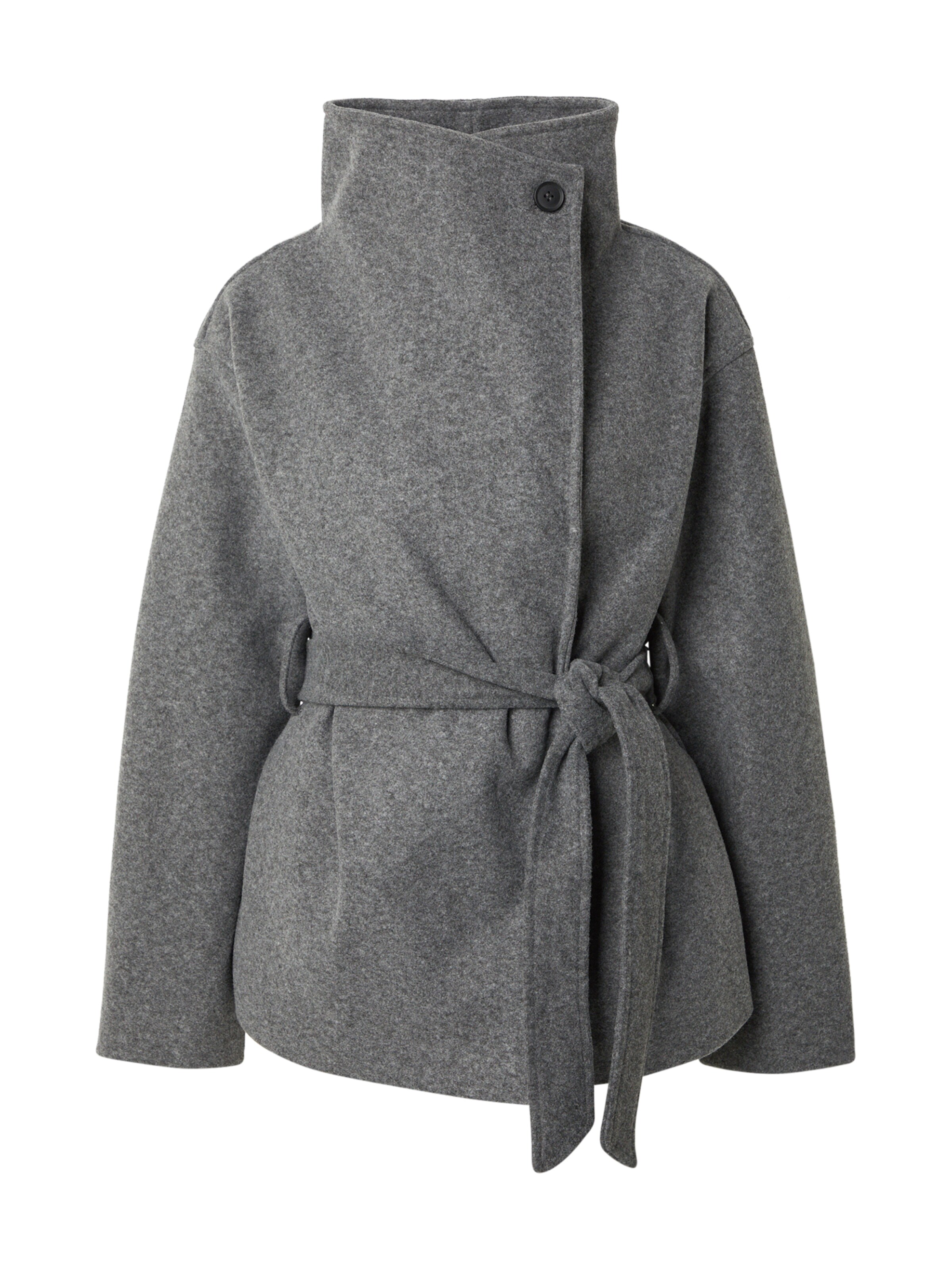 Gina Tricot Φθινοπωρινό και ανοιξιάτικο μπουφάν σε γκρι μελανζέ, Άποψη προϊόντος