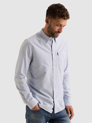 PME Legend Regularny krój Koszula 'Oxford shirt with button-down collar and chest pocket' w kolorze niebieski: przód