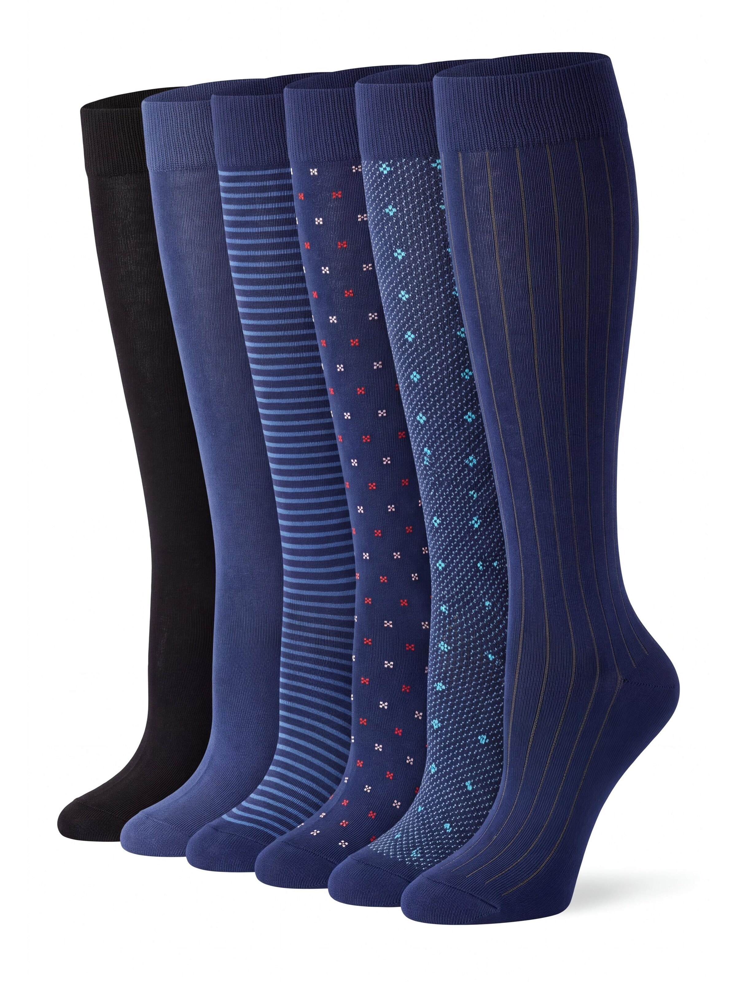 Ciocca Knee High Socks in Mixed colors: front
