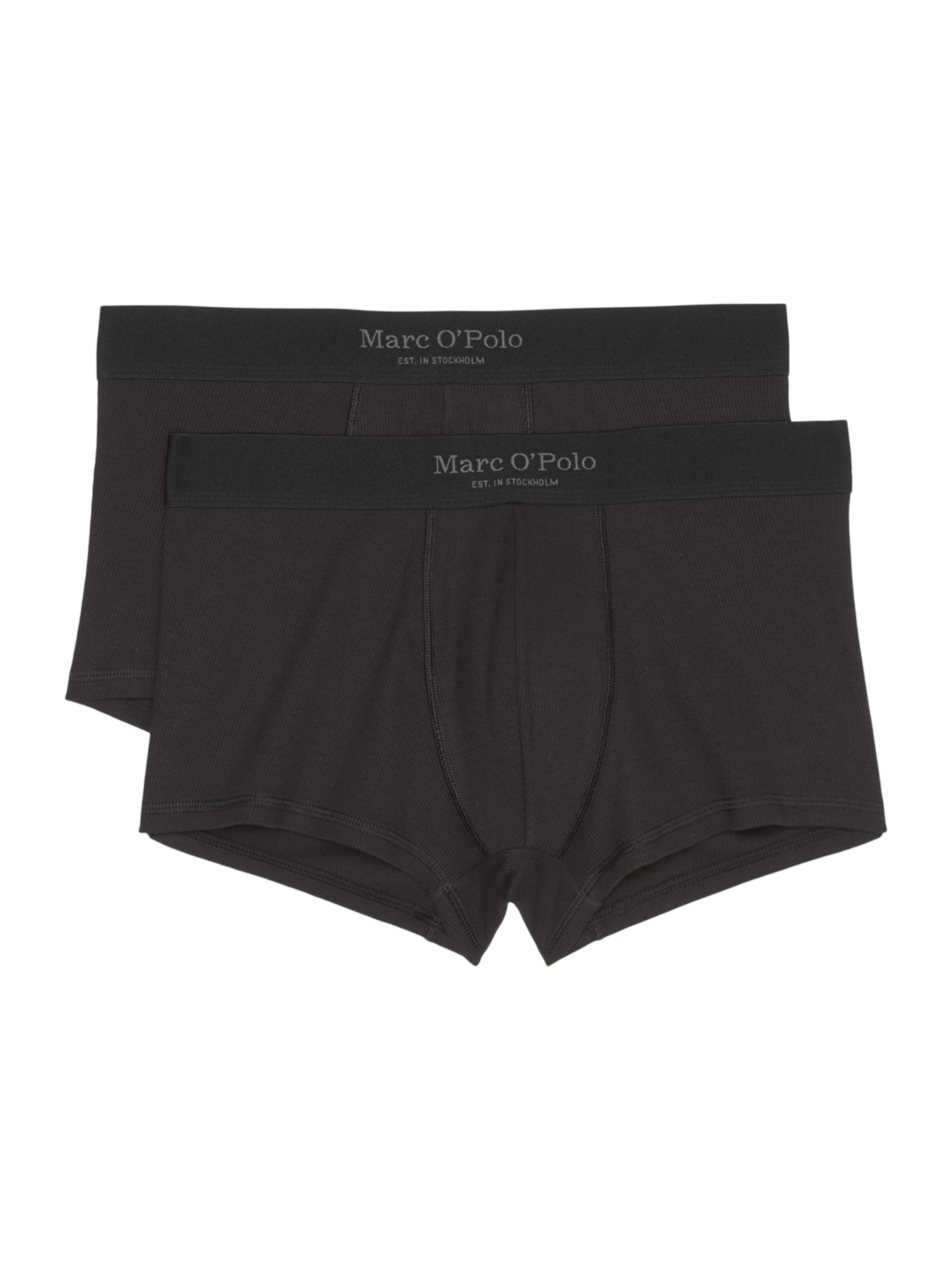 Marc O'Polo Trunk ' Iconic Rib ' in Schwarz: Vorderseite