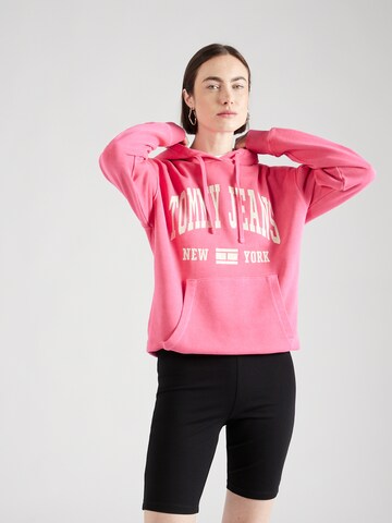 Tommy Jeans - Sweatshirt em rosa: frente