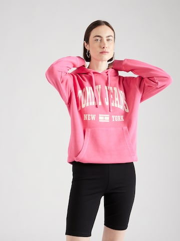 Tommy Jeans Свитшот в Ярко-розовый: спереди