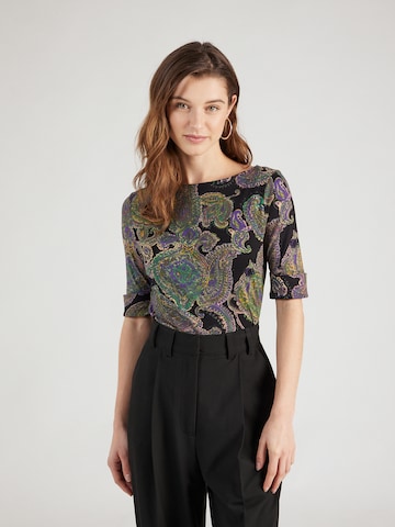 Lauren Ralph Lauren Shirt in Zwart: voorkant