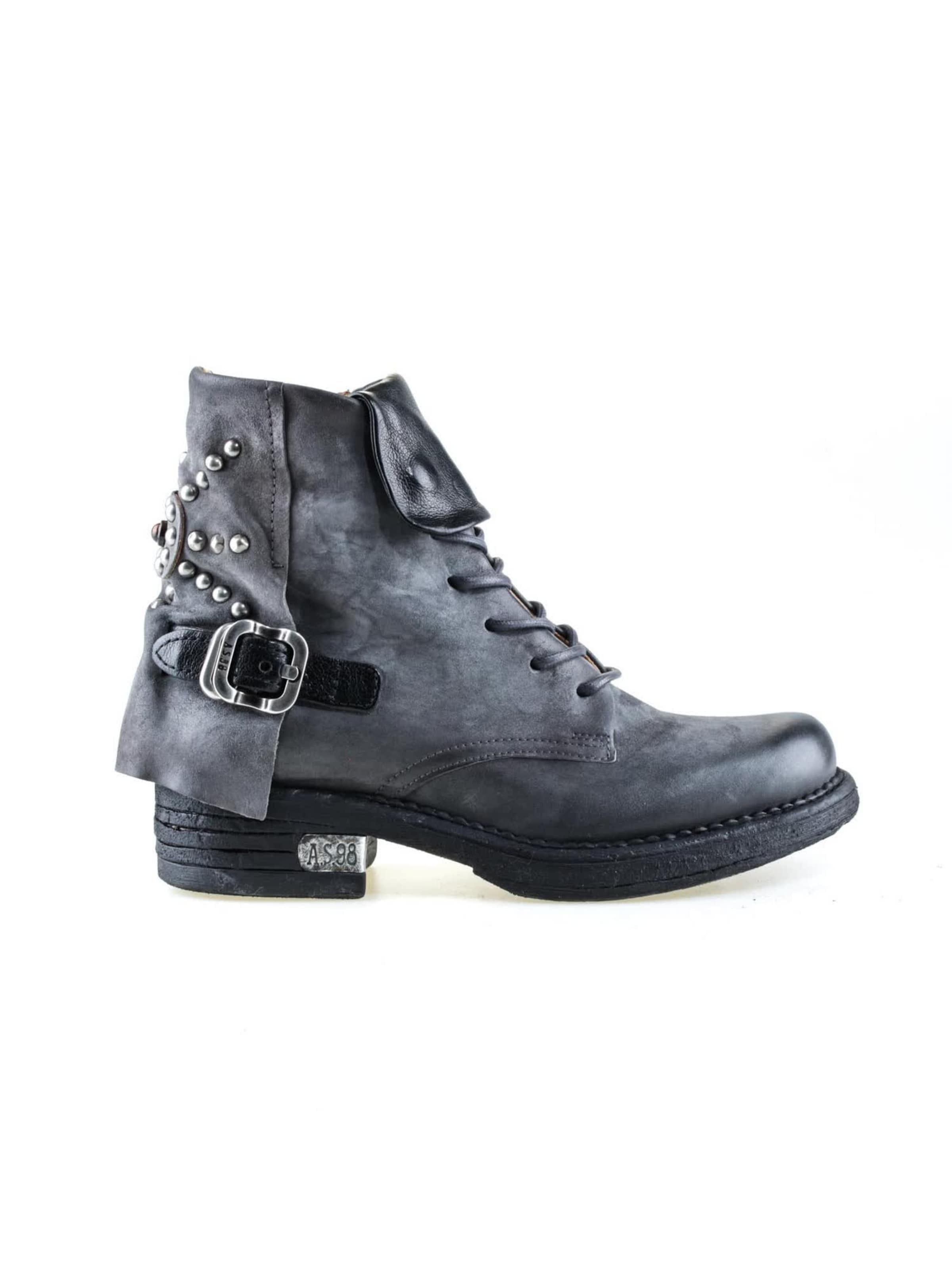 Stivaletto stringato 'Pepper' di A.S.98 in grigio: frontale