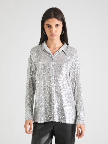 Abercrombie & Fitch Blouse in Silver: front