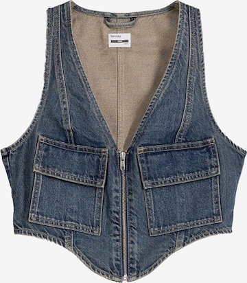 Bershka Vest in Blue: front