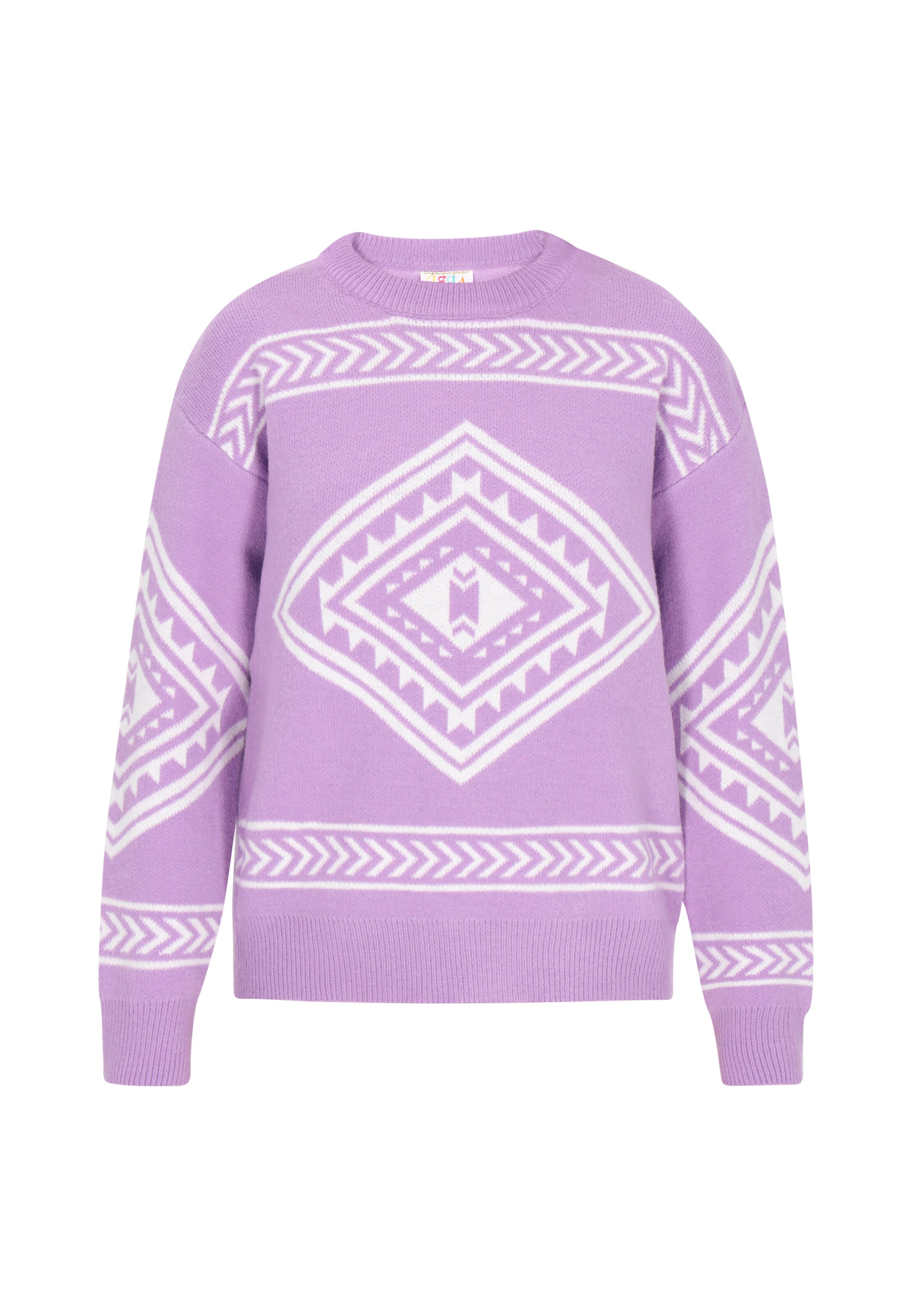 IZIA Pullover i lavendel / hvid, Produktvisning