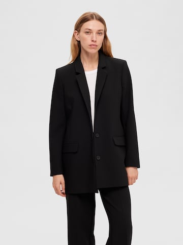 Blazer 'RITA' SELECTED FEMME en noir : devant